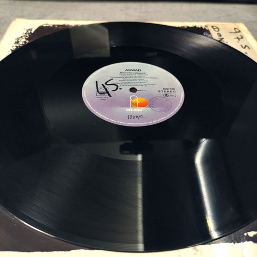 Aswad Don't Turn Around 12'' Vinyl Maxi Single used, reggae