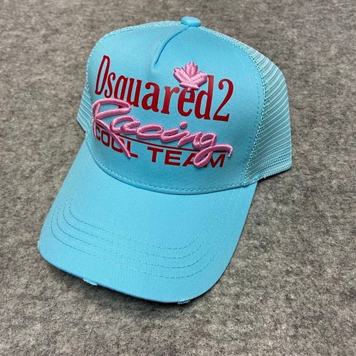 Dsquared2 baseball hat new, pink and blue, streetwear style
