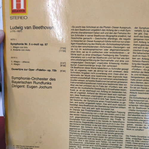 Beethoven vinyl record used, classical music