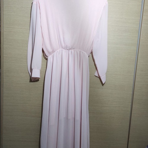 Maxi Pleated Dress in Powder Pink like new