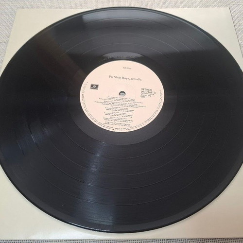 Pet Shop Boys Actually LP like new, electronic