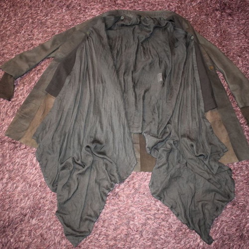 Isaac Sellam Experience leather coat size 36 used, brown