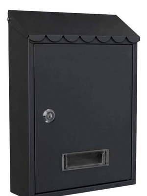 FF Group mailbox black new, medium size outdoor