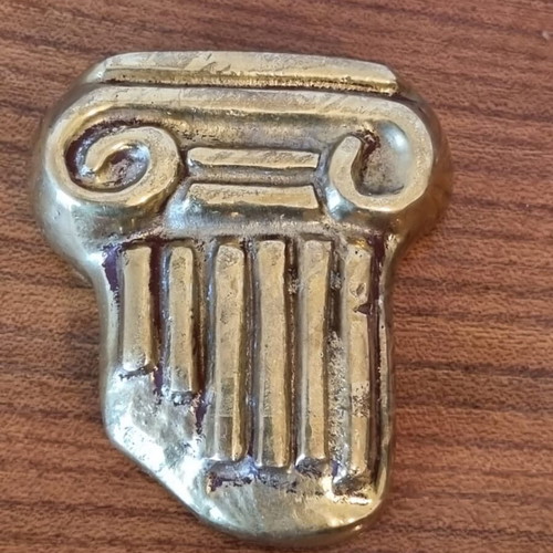 Bronze Ionic column used, old piece