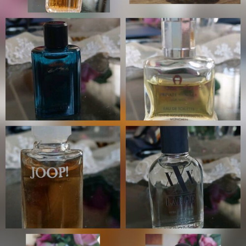 Vintage collectible mini perfumes, authentic Eau de Parfum