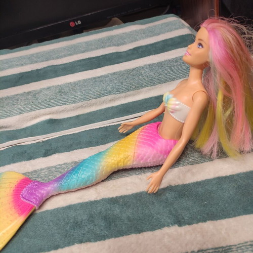 Barbie Dreamtopia Rainbow Transformation mermaid doll used