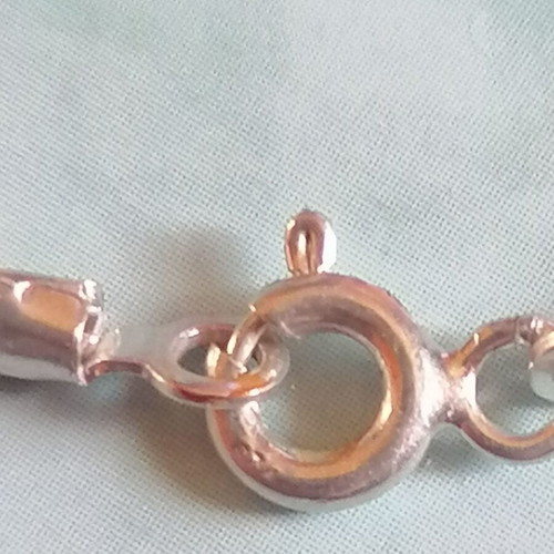 Silver Venetian chain necklace 40 cm new 925