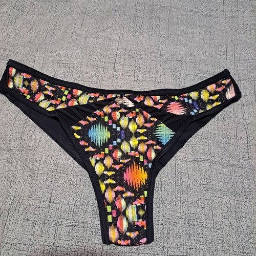 Med bikini bottom new, size M, black multicolor