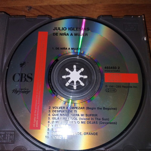 Julio Iglesias De Nina A Mujer CD like new, Latin
