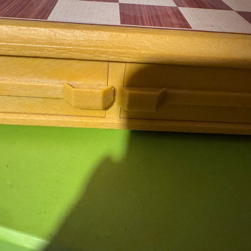 Chess set with drawers like new, ideal for travel and camping
