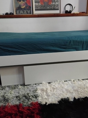 Teen and children's bed with storage like new