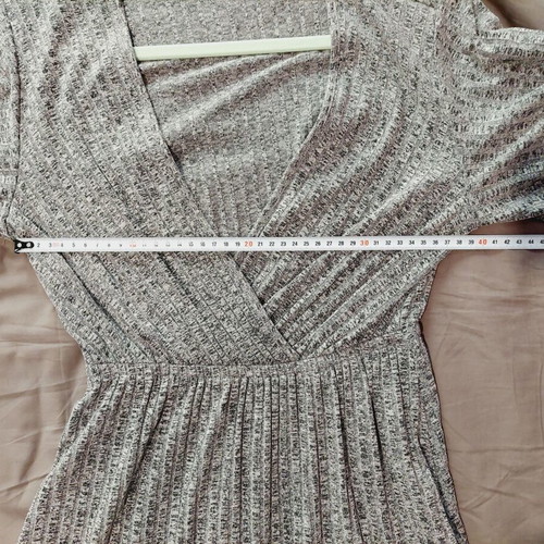 Shein short-sleeve dress gray small new