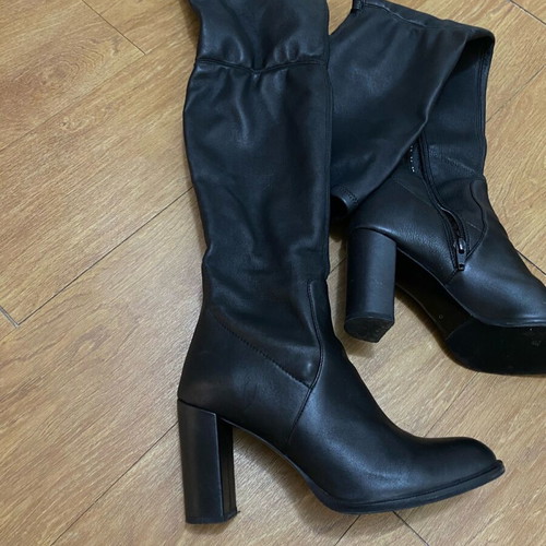 Zini over-the-knee boots like new, black, size 37