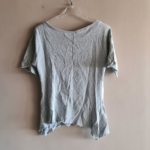 Iso knitted short-sleeve blouse like new, grey