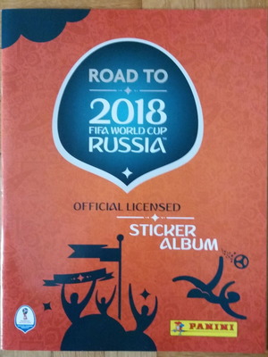 Road to 2018 FIFA World Cup Russia sticker album like new with 464/480 stickers