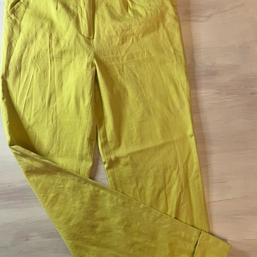 Yellow elastic pants used, size Small-Medium