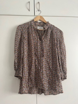 Ba&Sh Boho Silk Blend Printed Blouse like new, multicolor, size L