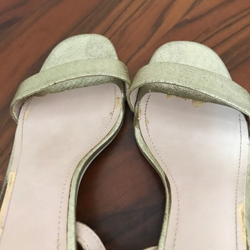 H&M sandals used, gold color, size 36 with heel