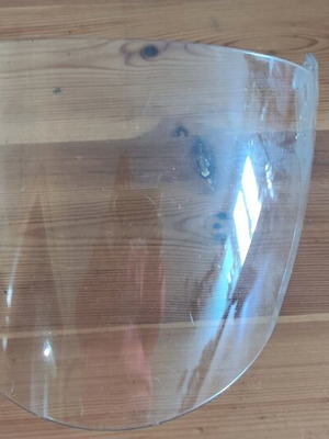 Grex j2 jet xs helmet visor used, transparent