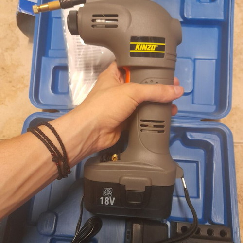 Kinzo 18V Battery Air Compressor Set with Case and Charger