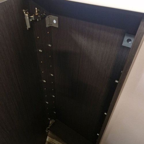 Bathroom furniture used, 2 pieces with 4 glass shelves