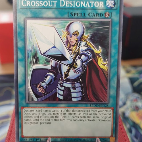 Crossout Designator Yu-Gi-Oh! Spell Card