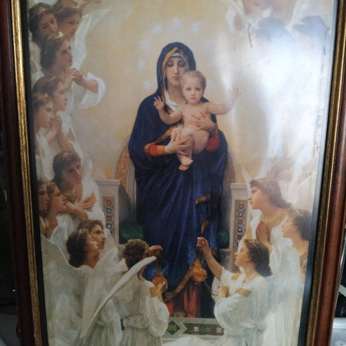 Icon of Virgin Mary used, 36×49 cm, wooden frame