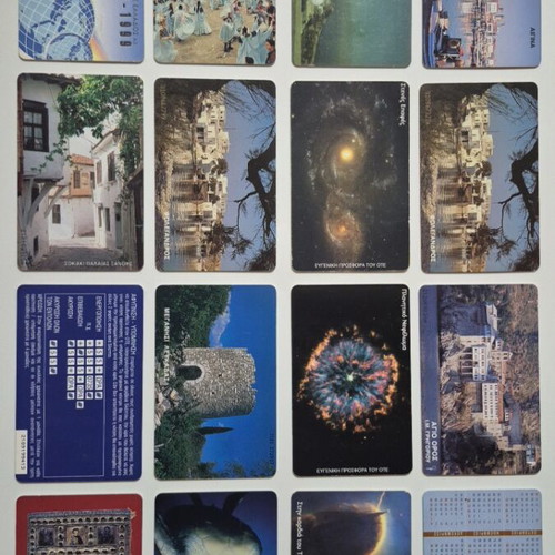 Phone cards like new, set of 16 rare collectible designs
