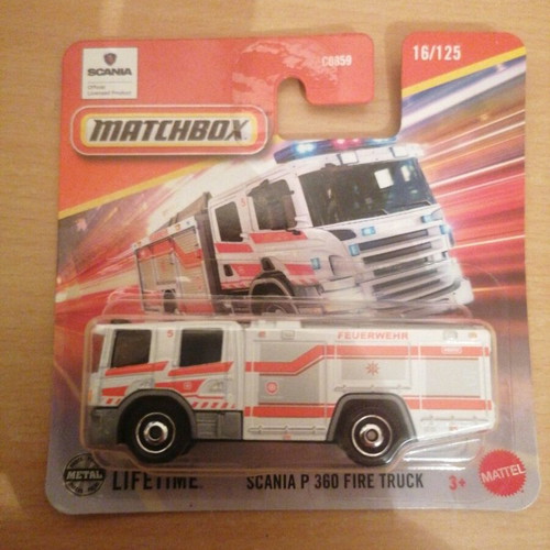 Matchbox Scania P 360 fire truck