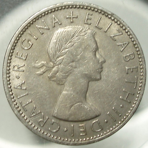 2 Shillings coin used, lot of 4, United Kingdom