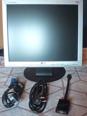 LG-FLATRON-L1717S-SN +VGA Cable +VGA to HDMI Cable +Power Cable