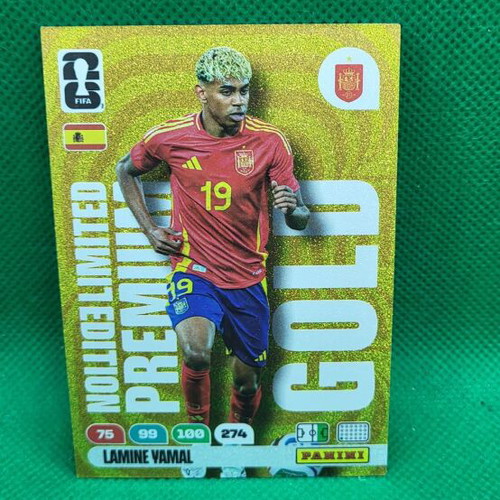 L. Yamal Gold Limited Edition Premium Κάρτα Panini FIFA World Cup 2026 καινούργια