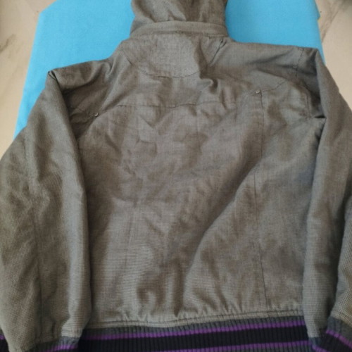 Unique Style kids winter jacket like new, gray charcoal, size 158-166