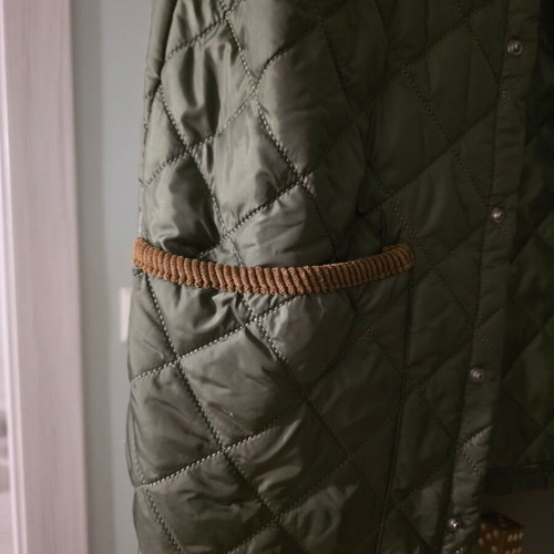 Sleeveless jacket Trendyol like new, khaki with brown corduroy details