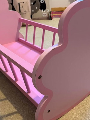 Κούνια κούκλας ELC Mothercare σαν καινούργιο, ξύλινη