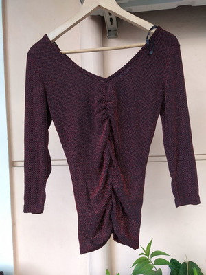 Μπλούζα Enzzo size M με 3/4 μανίκι καινούργιο, κόκκινη