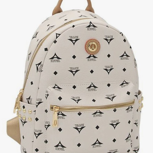 La tour Eiffel beige women's backpack like new