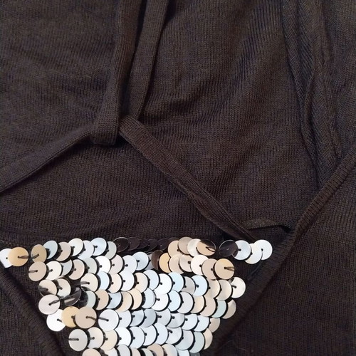 Mango knitted blouse women's like new, black, size M