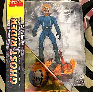 GHOST RIDER FIGURE MARVEL DIAMOND SELECT NEW SEALED with FIRE BASE DIORAMA RARE