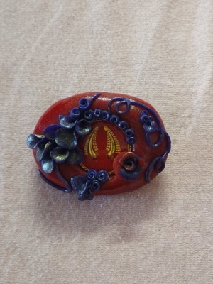 Handmade pin used
