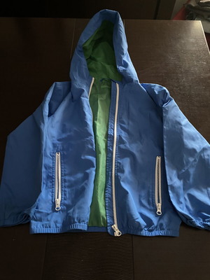 Benetton children's jacket 6-7 years, blue and green