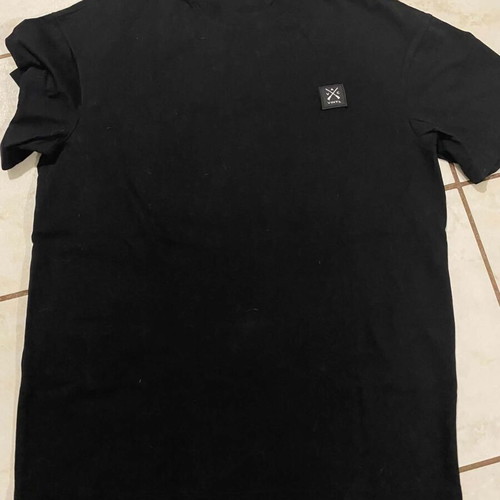 Vinyl men's oversized blouse like new, size M, black