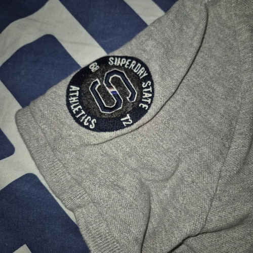 Superdry Polo Pique Medium shirt like new, light grey