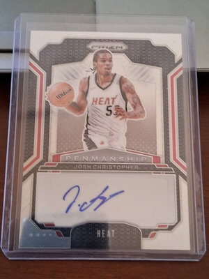 Κάρτα 2024-25 Panini Prizm Josh Christopher Penmanship αυτόγραφη σαν καινούργια