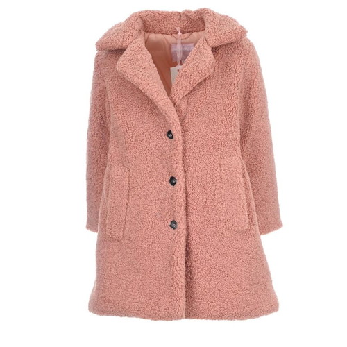 Teddy coat Evita for girl 5 years like new, dusty pink