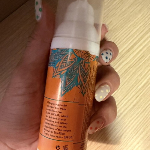Skin2Skin Tattoo Sunscreen SPF 50, waterproof