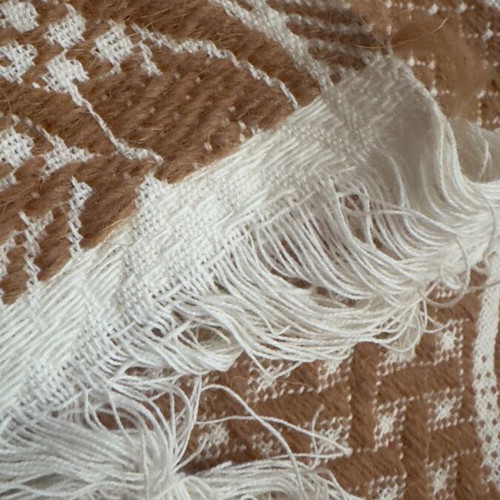Handmade polyester cotton rug new 220x173 cm