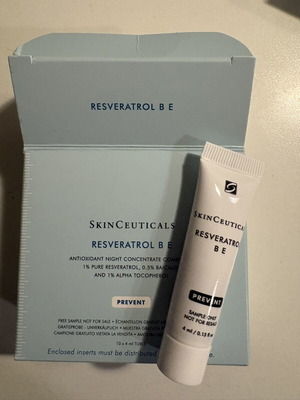 Resveratrol BE Skinceuticals samples, pack of 9, 4 ml