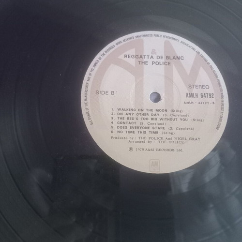 The Police Regatta De Blanc LP like new, vintage classic rock