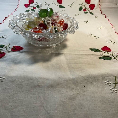 Italian crystal bowl like new for nuts and candies